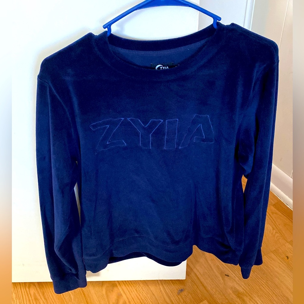 ZYIA Brand Velvet Sweatshirt
